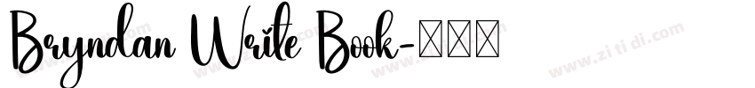Bryndan Write Book字体转换